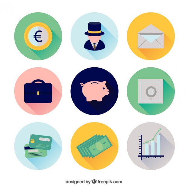 626x626 Economy Icons Vector Free Download