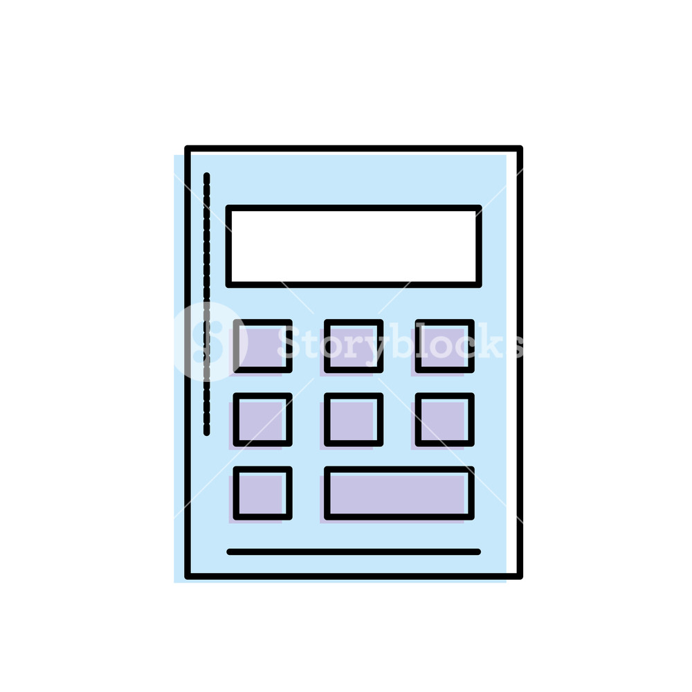 1000x1000 Financial Business Calculator To Accounting Economy Vector