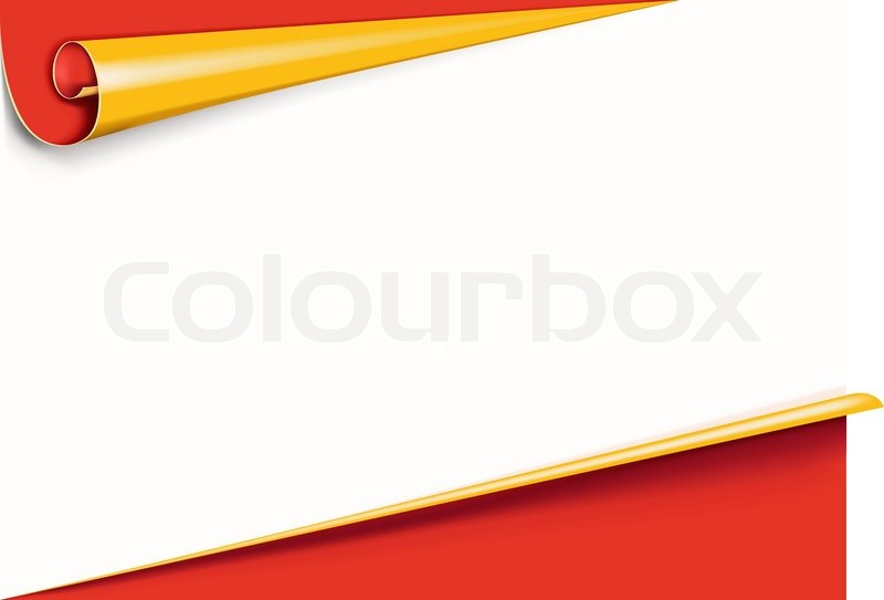 800x543 Curled Edge Paper Background With Shadow Stock Vector Colourbox