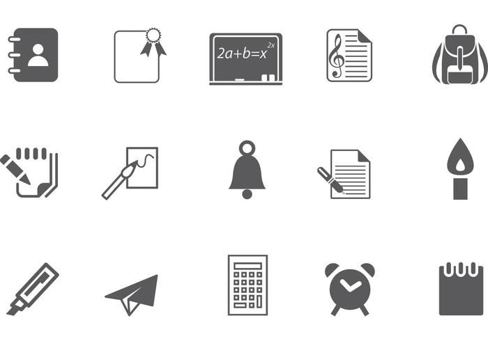 700x490 Education Icon Vector Pack One