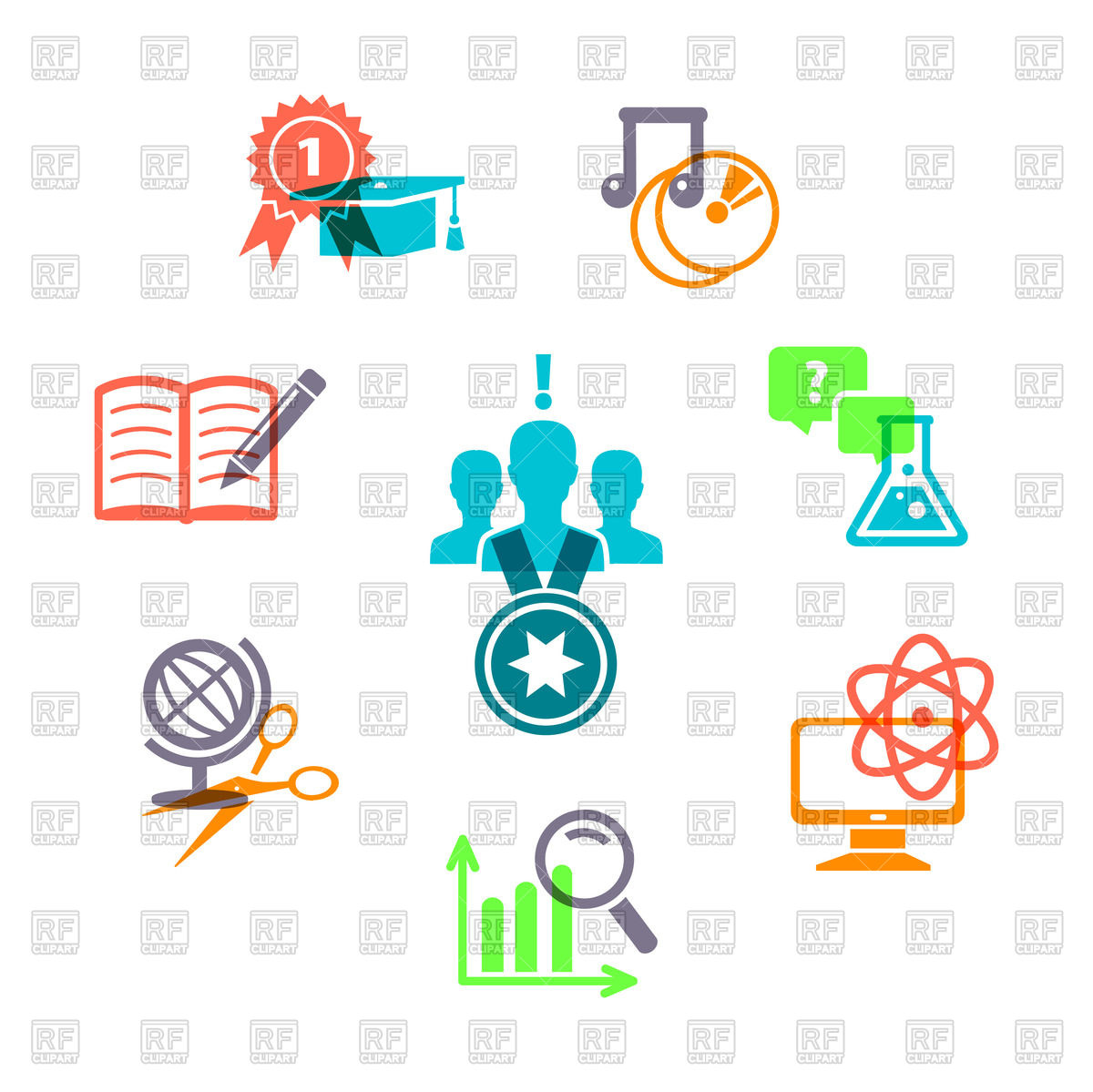 1200x1199 Education Icons Vector Image Vector Artwork Of Icons And Emblems