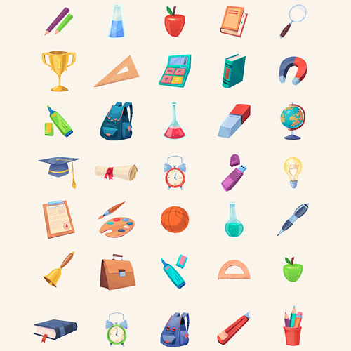 500x500 30 Inspiring Education Vector Illustrations