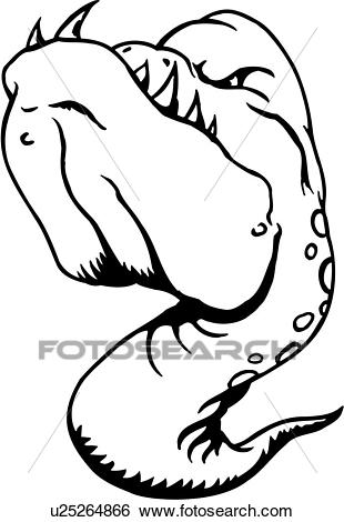 310x470 Eel Vector Clipart