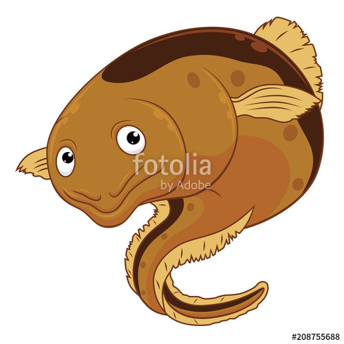 500x500 Cartoon Cheerful Eel Stock Image And Royalty Free Vector Files On
