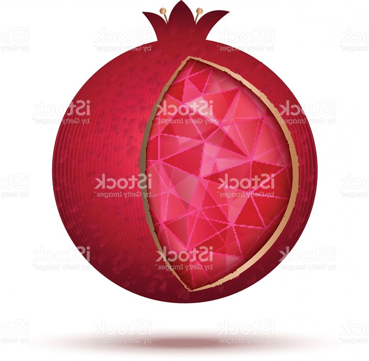 1228x1203 Ripe Red Pomegranate Vector Illustration Gm Arenawp