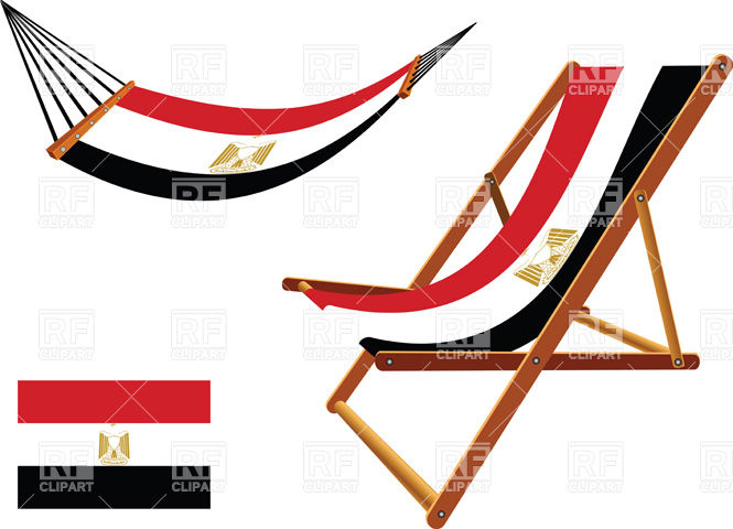 665x480 Egypt Flag Hammock And Deck Chair Vector Image Vector Artwork Of