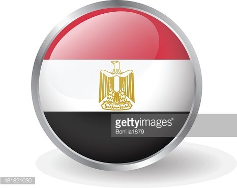 466x369 Egypt Flag Button Vector Premium Clipart