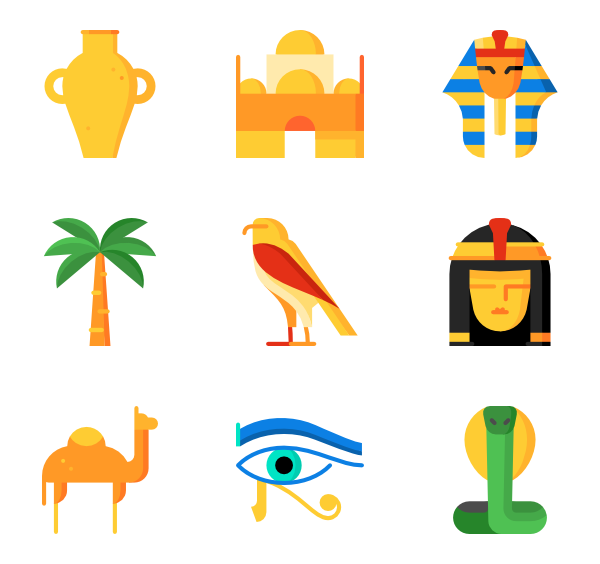 600x564 Egyptian Icons