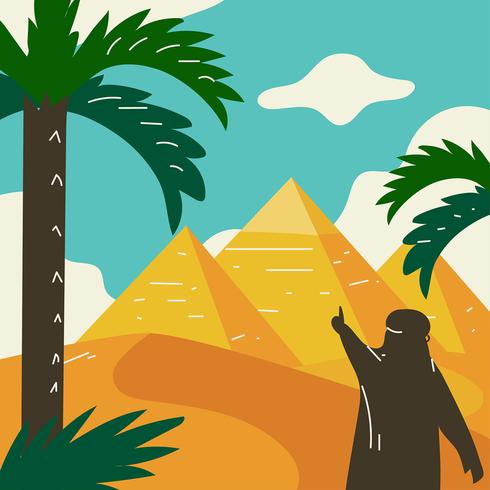 490x490 Pyramids Of Egypt Vector