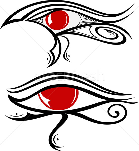 552x600 Egyptian Eye Ra Vector Illustration Ahmed Nassar (Silverrose1