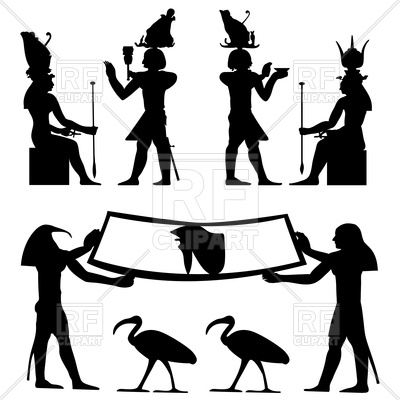 400x400 Egyptian Figures Vector Image Vector Artwork Of Silhouettes