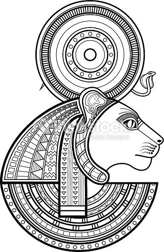 334x514 Vector Art Sekhmet Goddess Sekhmet Vector Art