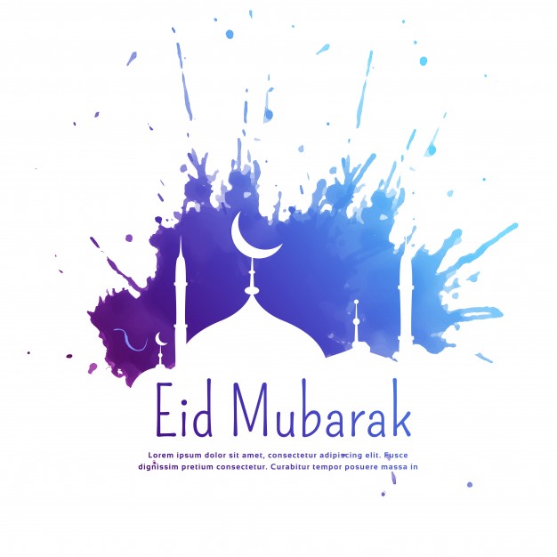 626x626 Purple And White Eid Mubarak Vector Design Vector Free Download