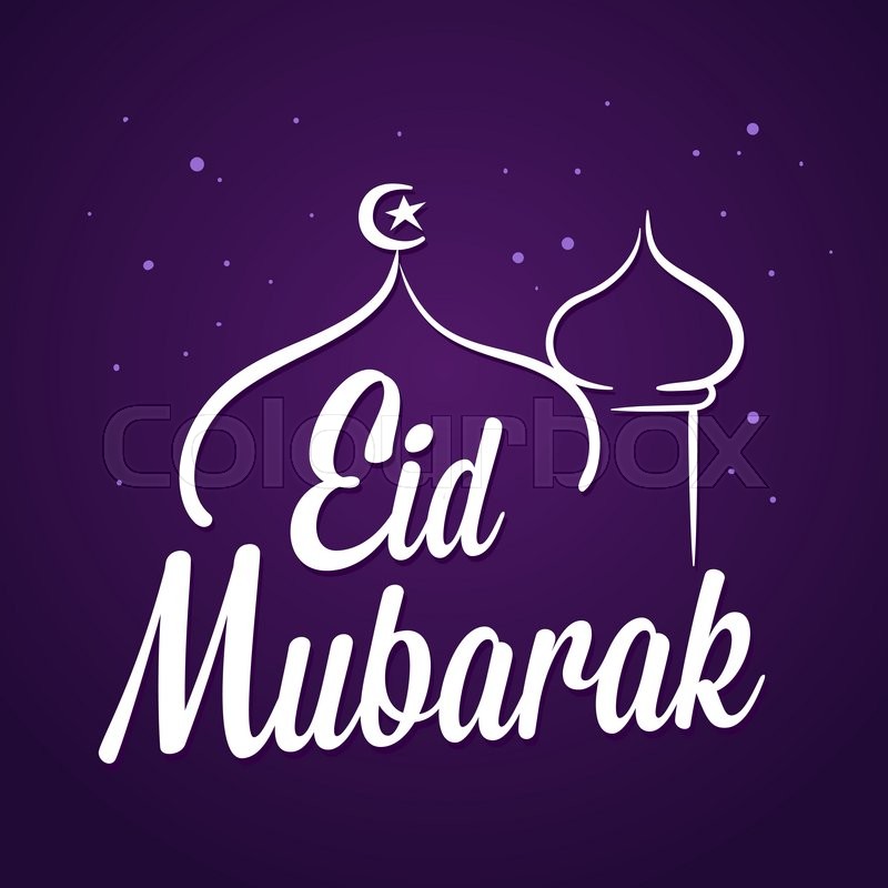 800x800 Vector Stock Of Eid Mubarak Greetings Background Letter Art