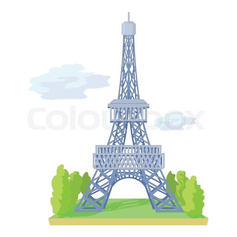 800x800 Eiffel Tower Icon. Cartoon Illustration Of Eiffel Tower Vector