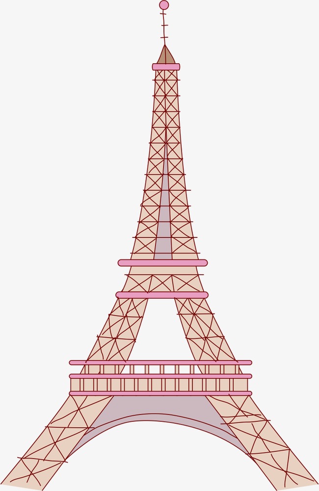 650x1001 Eiffel Tower, Vector, Cartoon, Ai Png And Vector For Free Download
