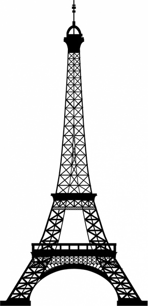 290x600 Eiffel Tower Free Vector In Adobe Illustrator Ai ( .ai