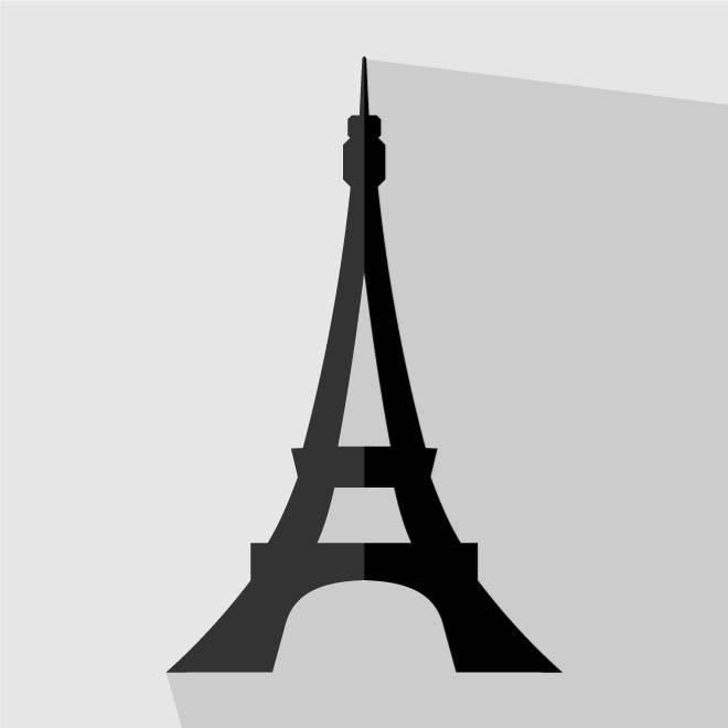 660x660 Eiffel Tower Vector Icon