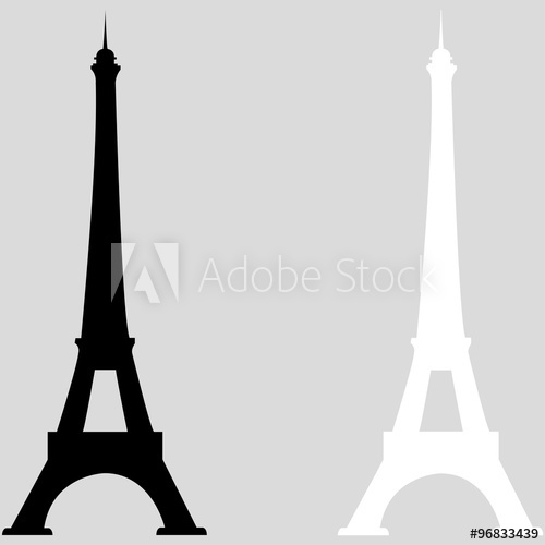 500x500 Paris Eiffel Tower Vector