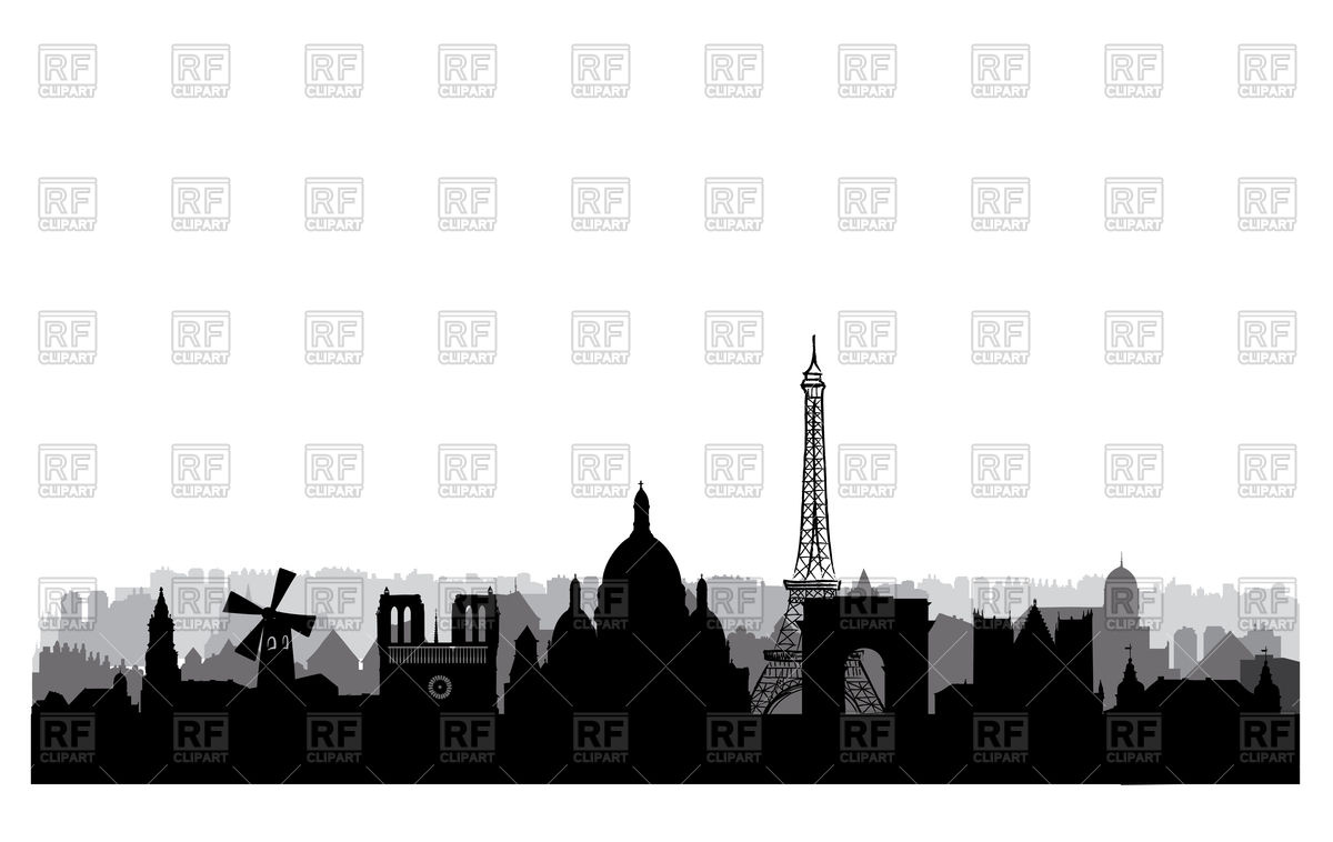 1200x758 Paris Skyline With Famous Buildings