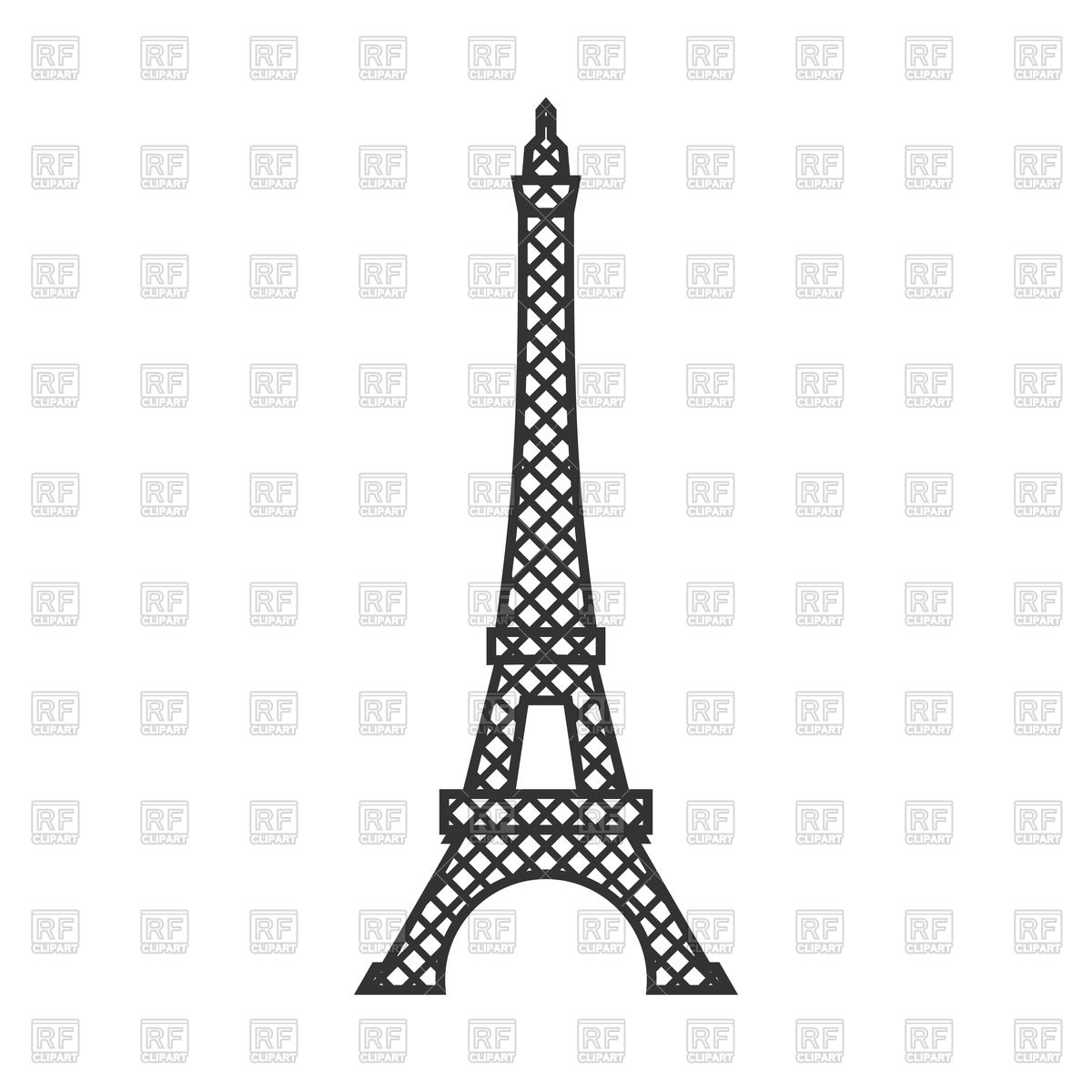 1200x1200 Eiffel Tower Vector Image Vector Artwork Of Signs, Symbols, Maps