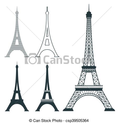 450x470 Eiffel Tower Clipart Vector