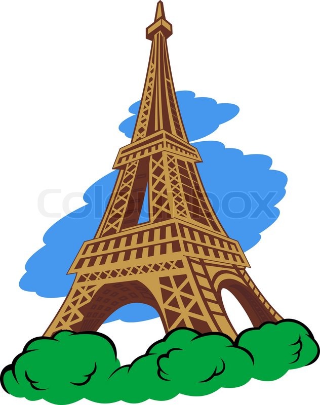 632x800 Eiffel Tower In Paris Stock Vector Colourbox
