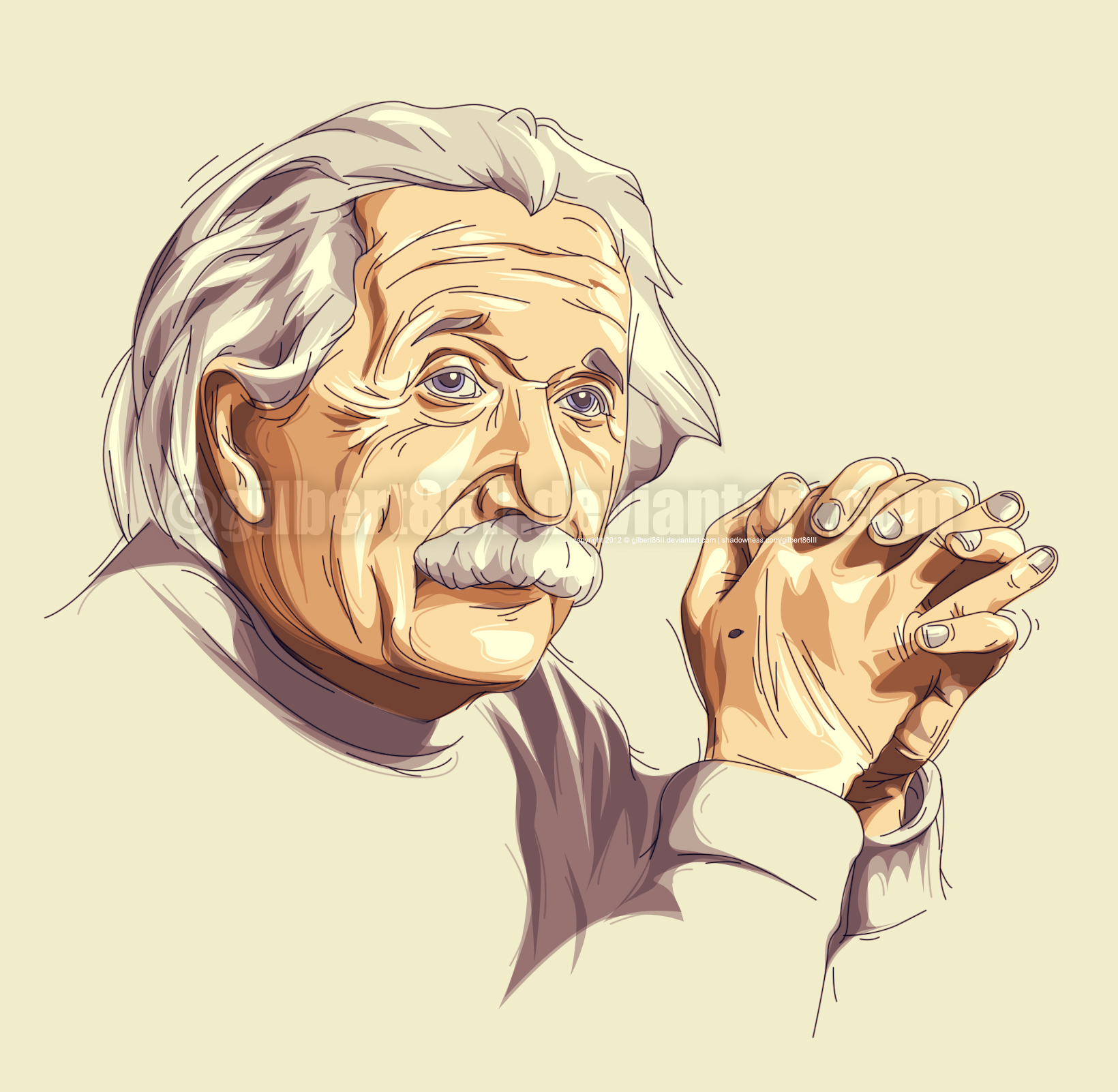1640x1602 Albert Einstein By Gilbert86ii