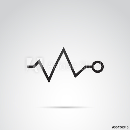 500x500 Ekg Vector Icon.