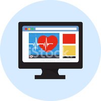 200x200 Vector Ekg Ecg Monitor Stock Vectors