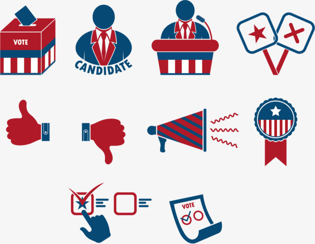 650x503 Vector Elements Of The Us Presidential Election, Us Presidential