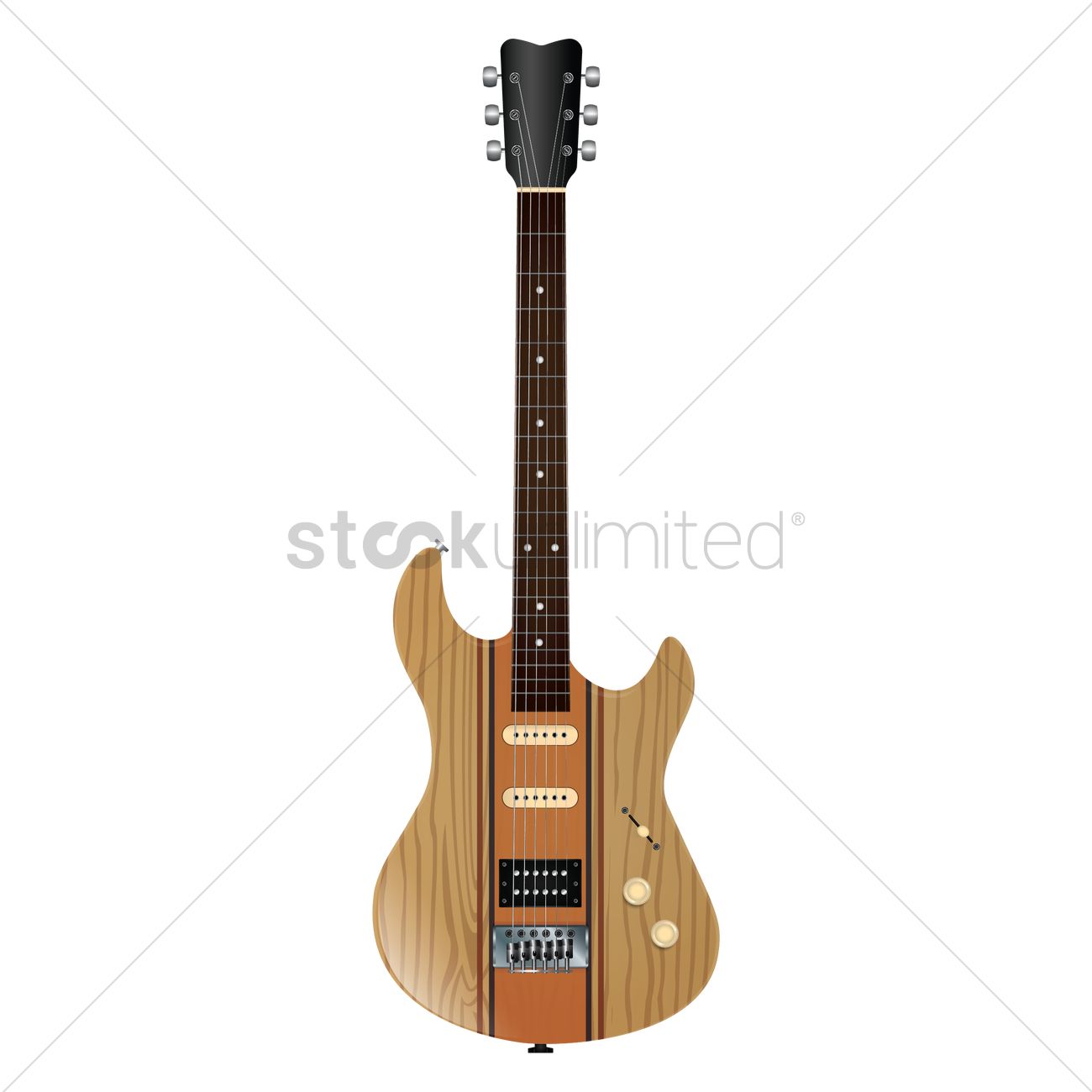 1300x1300 Electric Guitar Vector Image