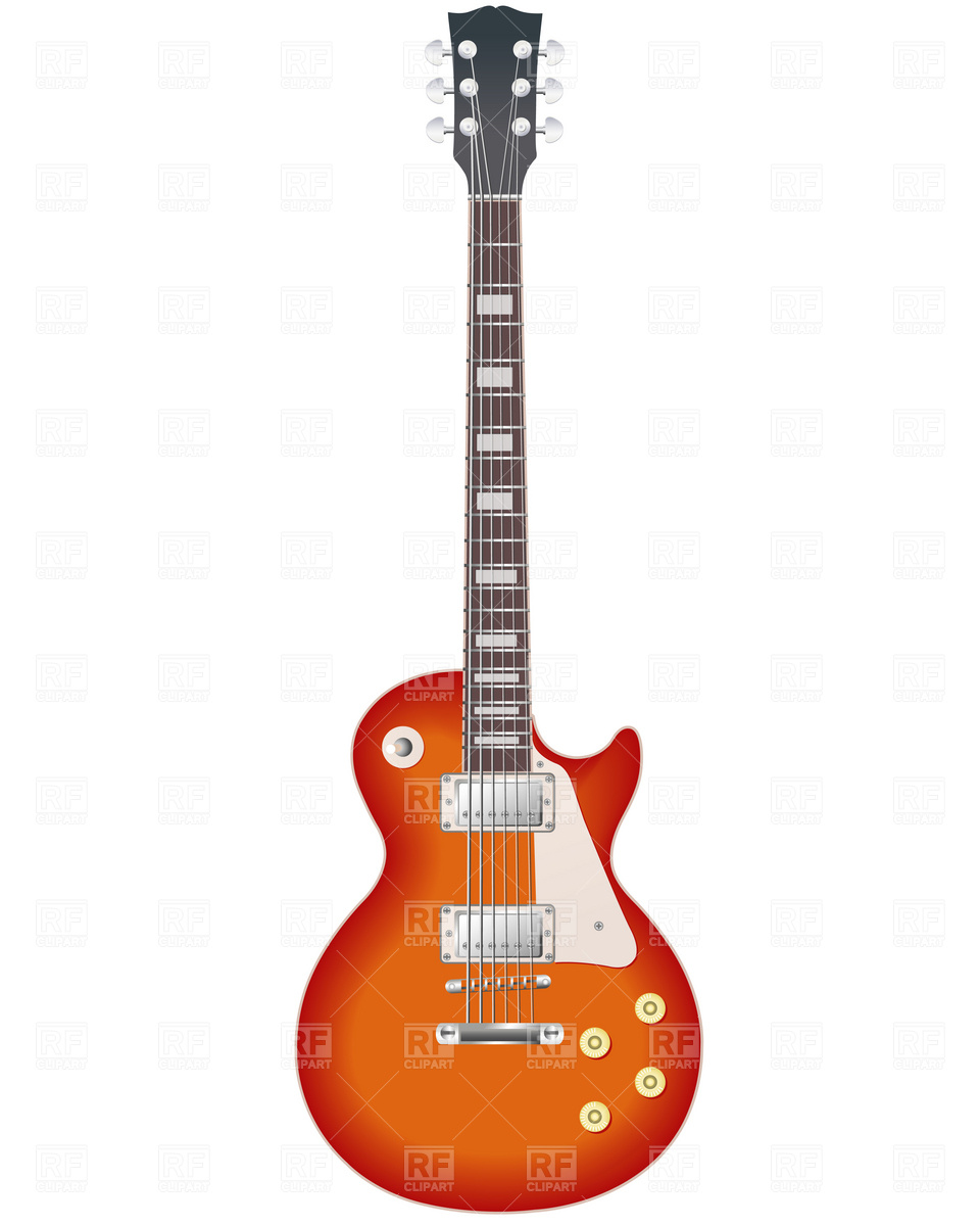 960x1200 Retro Electric Guitar Vector Image Vector Artwork Of Objects