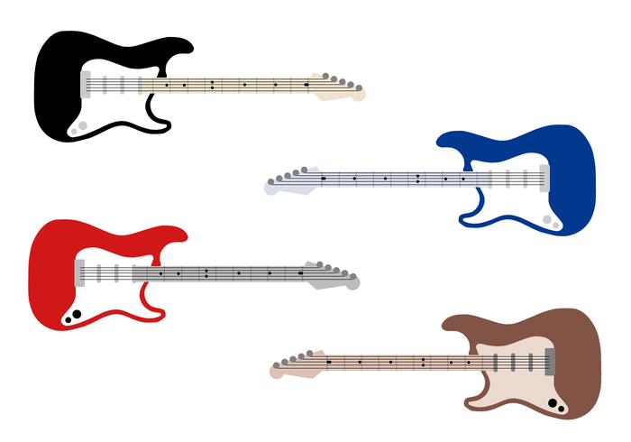 700x490 Electric Guitar Vector