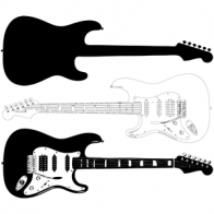 196x196 Electric Guitar Vector