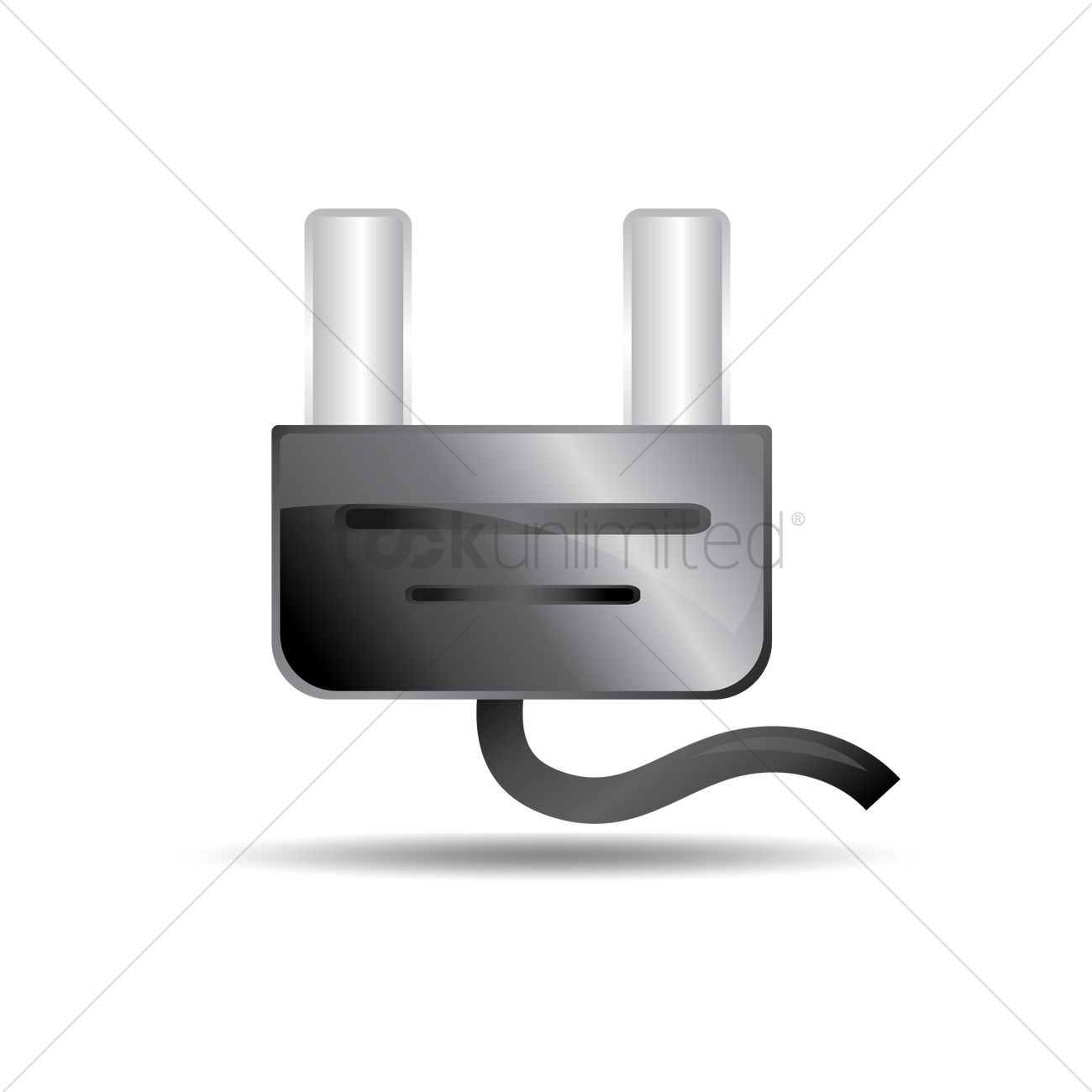 1300x1300 Electrical Plug Vector Image