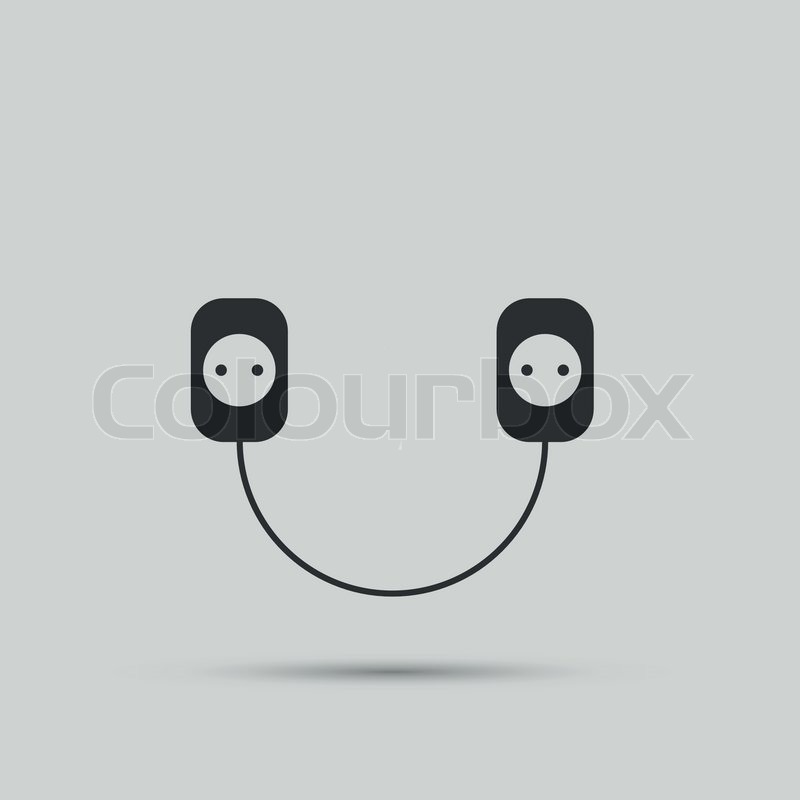 800x800 Wire, Socket And Electric Plug Vector Design. Stock Vector