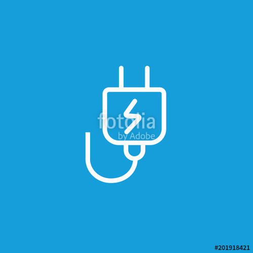 500x500 Electric Plug Line Icon Stock Image And Royalty Free Vector Files