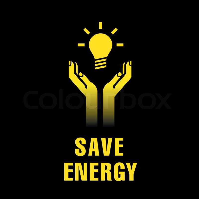 800x800 Icon Of Hands With Electric Bulb Stock Vector Colourbox