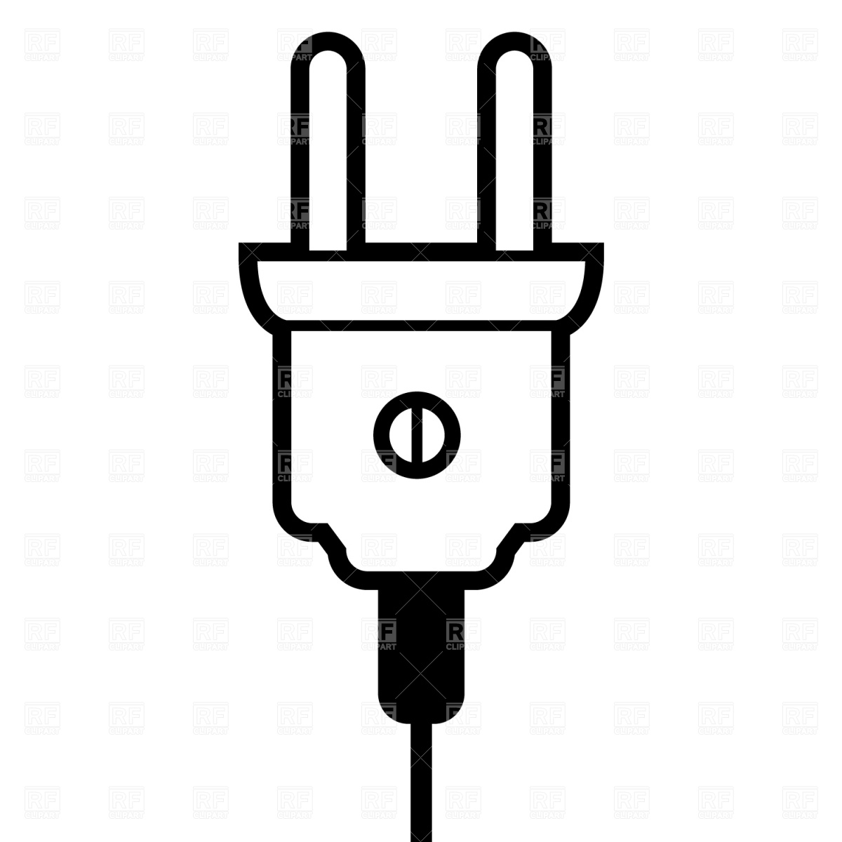 1200x1200 Plug Vector Image Vector Artwork Of Technology Prague