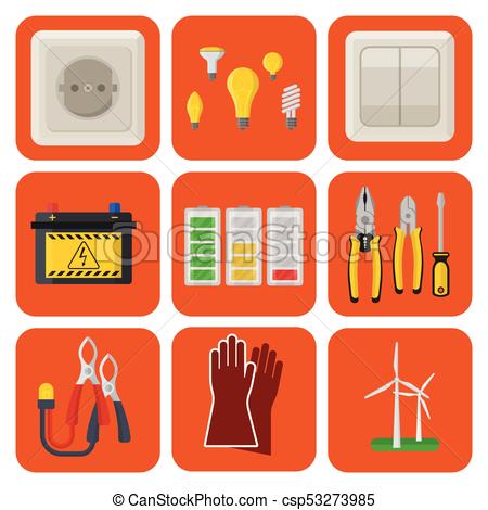 450x470 Energy Electricity Vector Power Icons Battery Illustration