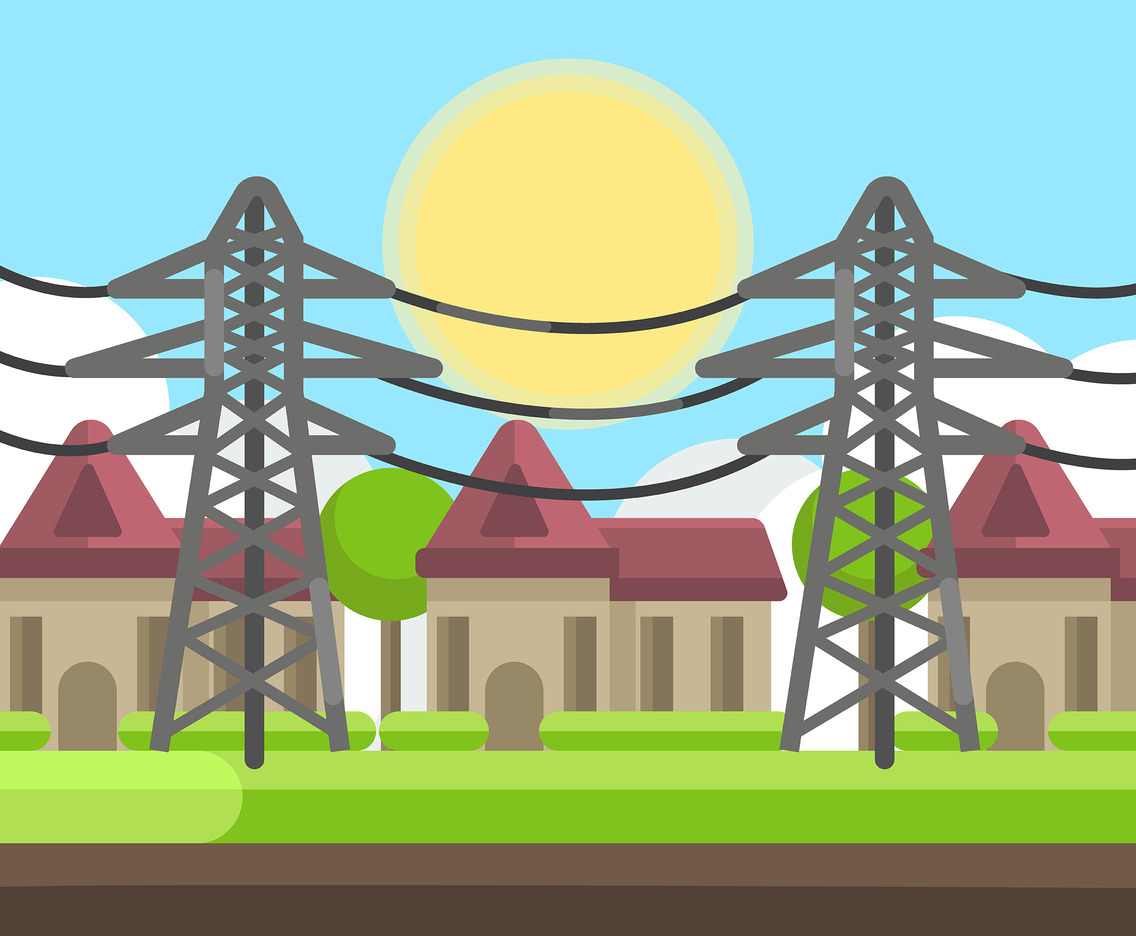 1136x936 Electricity Pylon Vector Vector Art Amp Graphics