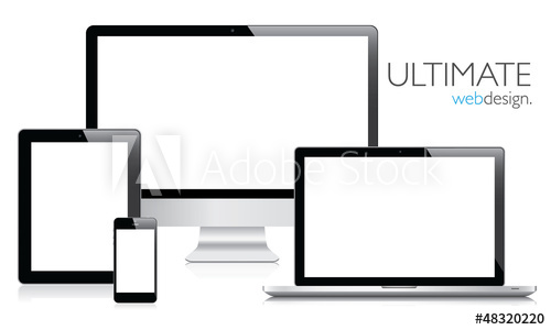 500x300 Ultimate Web Design Electronic Devices Vector Eps10