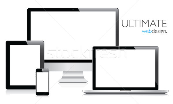 600x360 Ultimate Web Design Electronic Devices Vector Eps10 Vector