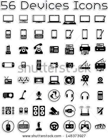 365x470 Electronic Devices Icons