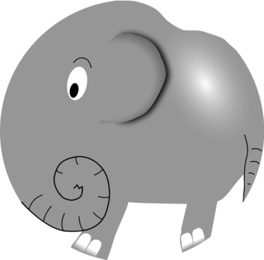 373x368 Elefante Vector Free Vector Download (7 Free Vector) For