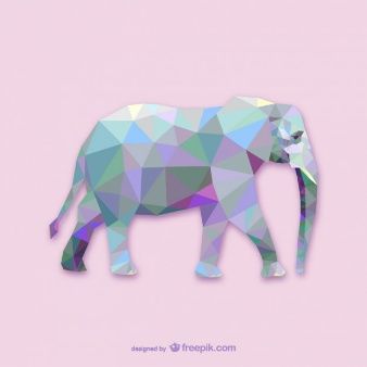 338x338 Vector Elefante Poligonal Ideas Low Poly