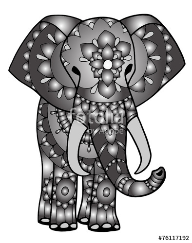 394x500 Elefante Mandala Maori Stock Image And Royalty Free Vector Files
