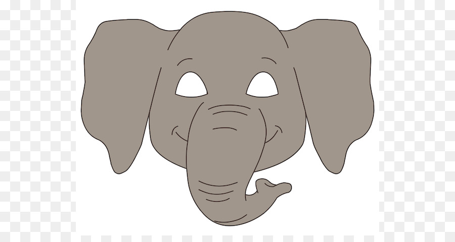 900x480 Elephant Face Glasses Clip Art
