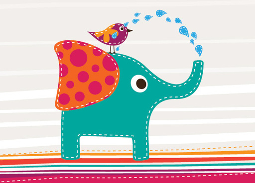 512x368 Vector Cute Elephant Face Free Vector Download (6,291 Free Vector